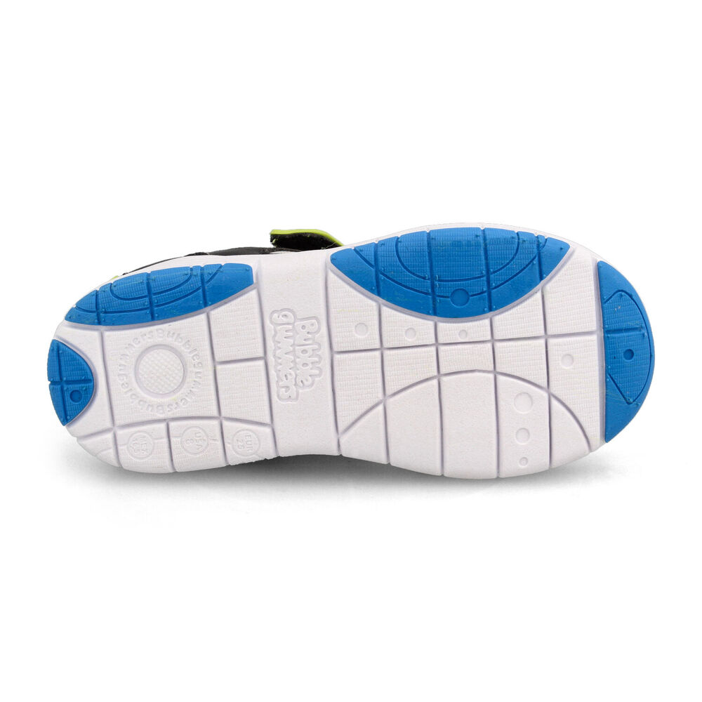 Zapatilla Ni&ntilde;o Bubblegummers Soft Walker Negro - Gris image number 4.0